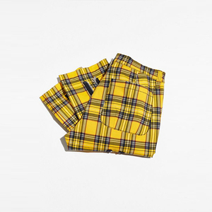 Pantalon de jogging pour hommes, personnalisé, survêtement Cargo, empilé, Hip Hop, à carreaux, sangle avec fermeture éclair, vichy, Hipster, été, 2021 - Product Image 2