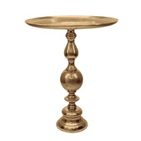 Table d'appoint moderne en aluminium plaqué or, table personnalisée avec plateau en miroir, table basse de cuisine à bas prix, décoration d'intérieur, table basse élégante