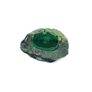 Aaa — roche de Malachite 38.45 cpc, pierre précieuse plate, forme libre, 30x27mm - Product Image 2