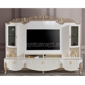 Modern Style Wooden Carved <b>TV</b> <b>Cabinet</b> Set European Style Heavy Carved <b>TV</b> <b>Wall</b> Unit Classic <b>Wall</b> Units & <b>TV</b> Display <b>Cabinets</b> - Product Image 1