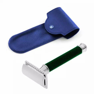 มีดโกนนิรภัย DE SAFETY SHAVING RAZOR แบบสองคม ใบมีดโกนแบบดั้งเดิม มีดโกนสำหรับช่างตัดผม ด้ามจับยาว สำหรับโกน/จัดแต่งทรงเครา - Product Image 4