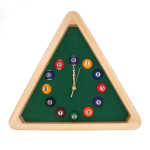 <span class=keywords><strong>Horloge</strong></span> murale en forme de triangle pour billard, snooker, pour le bureau, le salon - Product Image 1