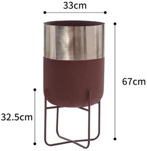 Balcony Garden Plant Planter Home Decor Metal Plant <b>Pots</b> <b>Large</b> Iron <b>Flower</b> <b>Pots</b> - Product Image 2