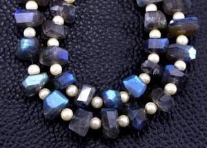 Gema labradorita Natural, 21 piezas, cuentas facetadas, 2019, fabricante al por mayor, auténtico, alta calidad - Product Image 3