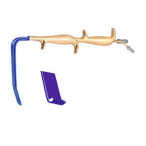 La cirugía plástica de instrumento Tebbet de fibra óptica Retractor doble mango aislado con suave End18.5c de acero inoxidable CE aprobado - Product Image 3