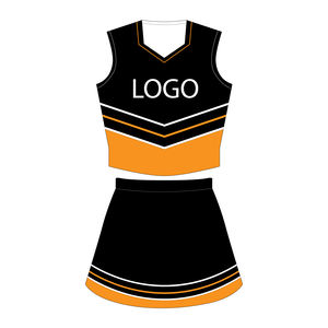 OEM personalizado sublimación porristas uniformes jóvenes tamaño XXXS niñas pantalones cortos Top vestido escuela uso conjuntos - Product Image 6