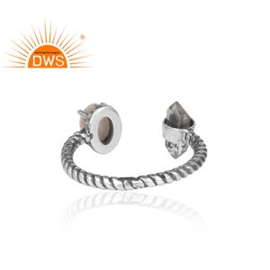 Bague en pierre précieuse naturelle, bijoux en argent Sterling 925, nouvelle mode, constructeur de bijoux - Product Image 4