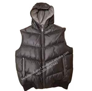 Custom <b>Men's</b> Sleeveless Flight <b>Jacket</b> with Comfortable Embroidery Pattern Classic Stylish Stand Collar <b>Men's</b> Clothing - Product Image 1