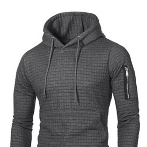 Sudadera con capucha estilo Wrinkle OEM, color gris oscuro, corte ajustado, estilo bolsillo canguro - Product Image 6