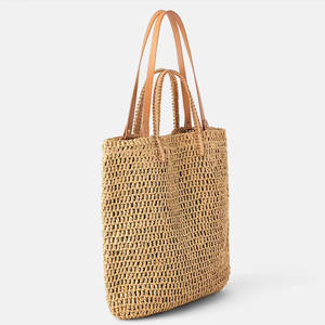 กระเป๋าฟางส่งเสริมการขาย Eco แบบกำหนดเอง,กระเป๋าสตรีชายหาดกระเป๋าถือในเวียดนามขายส่ง - Product Image 3