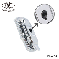 HC254 Nickelé À Dégagement Rapide Verrouillage À Bascule Matériel Simple Assemblage Vintage Professionnel En Aluminium Cas D'expédition Serrures pour