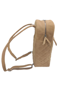 Sac à dos unisexe en daim crème moyen Design géométrique à la mode Personnalisable Double poignée Fermeture à glissière antivol Coton pour - Product Image 2