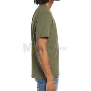 เสื้อยืดผู้ชายคุณภาพสูง สีตามสั่ง ผ้าฝ้าย แขนสั้น เสื้อยืดกีฬา พร้อมโลโก้แบบกำหนดเอง - Product Image 3
