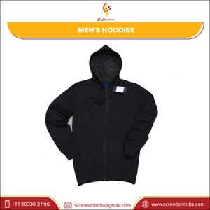 OEM เสื้อฮู้ดแบบซิปเต็มหน้า,เสื้อแจ็คเก็ตมีฮู้ดแบบเรียบผู้ผลิตออกแบบโลโก้ที่กำหนดเองผ้าฝ้ายขนแกะสำหรับผู้ชาย - Product Image 4
