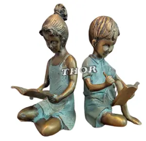 Bookends Heavy Alum Decorative Boy Girl Book Ends for Library School Office Or Home Study Book Stand Holder Office Item