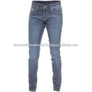 Shemax 2024 OEM de alta calidad Venta caliente personalizado al por mayor hecho en Pakistán señoras motocicleta Jeans-azul - Product Image 4