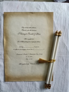 תפור לפי מידה זהב בציר מתכת בר גלילה קופסא עם סרט - Product Image 6