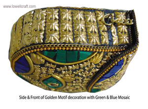 Bolso de noche elegante personalizado para mujer, cartera de mano Vintage hecha a mano de metal - Product Image 4