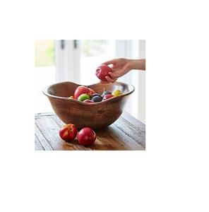 100% bol en bois naturel fait à la main bol rond personnalisable bol à salade de fruits pour une utilisation en cuisine produit Offre Spéciale - Product Image 6