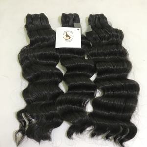 Venta al por mayor 8-32 pulgadas doble dibujado onda suelta del pelo virginal vietnamita paquetes de pelo Popular onda suelta extensión del cabello humano - Product Image 2
