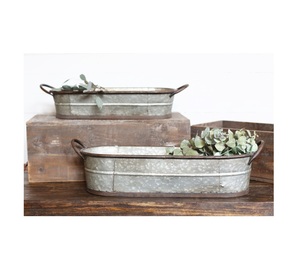 Jardineras de jardín para colgar en la pared, jardineras de interior galvanizadas - Product Image 6