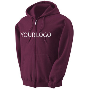 Sudadera con capucha personalizada para hombre, prenda deportiva de gran tamaño con cremallera, venta al por mayor - Product Image 4
