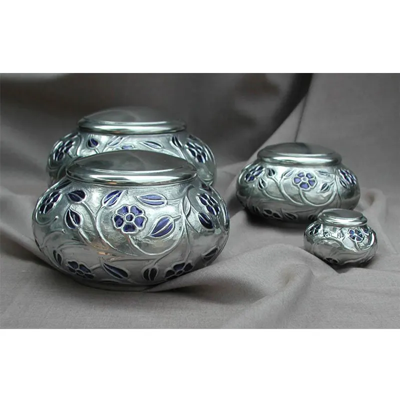 Domtop urns de cremação emoráveis, 6 ", 7", 8 ", 10" e 12 ", para cinzas, designer de metal urns venda quente moderna cremação urns