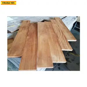 Suelo de madera maciza de teca Burma, precio al por mayor, el más vendido