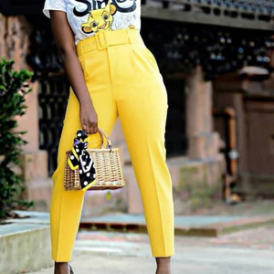 Macheda — pantalon uni décontracté pour femmes, nouveauté, vêtement, 2022 - Product Image 3