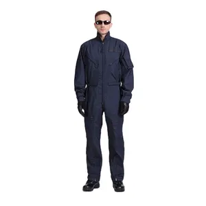 Costume de pilote volant bleu marine, conception personnalisée, combinaison de vol de base 27-p, vente en gros