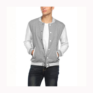 Manteaux en cuir avec patchwork Streetwear pour hommes Veste de baseball universitaire personnalisée brodée en chenille pour couples pour hommes - Product Image 5