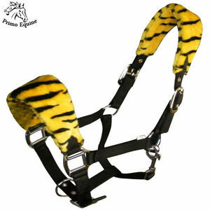 ปลอกคอและเชือกจูงม้าทำจากผ้าฟลีซทนทานอุปกรณ์ขี่ม้าพิมพ์ลายสัตว์ - Product Image 2