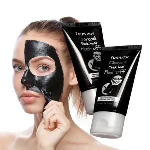 FARMSTAY CHARCOAL BLACK HEAD PEEL-OFF MASK PACK - made in Korea Cosmetic