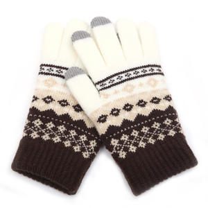 New Style New Cashmere Brushed Knitted <b>Gloves</b> Lady Jacquard <b>Touch</b> <b>Screen</b> <b>Gloves</b> Keep Warm Winter <b>Gloves</b> for Men - Product Image 3