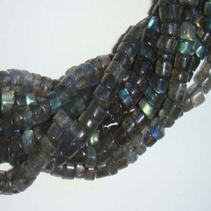 Cuentas de GEMA de llanta Heishi, labradorita Natural, tamaño de 5-8mm, longitud de hilo de 13 pulgadas para fabricación de joyas DIY, precio al por mayor - Product Image 1