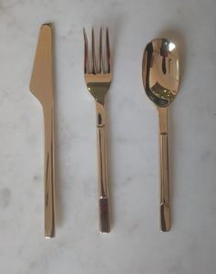 ชุดเครื่องใช้บนโต๊ะอาหารสแตนเลสสุดหรูช้อนส้อมแฟนซีสีทองสำหรับเป็นของขวัญทางธุรกิจ - Product Image 2