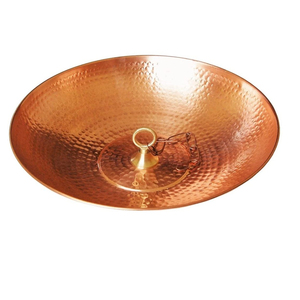 Mangeoire à oiseaux en cuivre martelé décoratif pour l'extérieur - Product Image 1