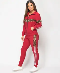 Toptan Oem Streetwear 2 parça koşu kıyafetleri doğrulanmış tedarikçiler kadınlar Sweatsuits polar eşofman takımı kadınlar yetişkinler için kış