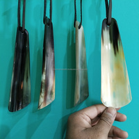 Chausse-pied artisanal haut de gamme en corne de buffle de 6 pouces, corne naturelle véritable, accessoire de chaussure en gros au meilleur prix
