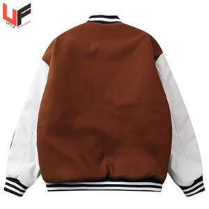 Chaqueta universitaria Letterman de alta calidad hecha a medida para hombre, venta al por mayor, ropa informal de último diseño con chaqueta en blanco de calidad para hombre - Product Image 2