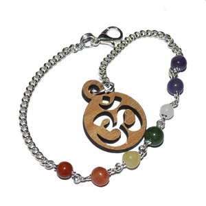 Chaîne de perles Om Chakra, coupe ronde, meilleur rapport qualité-prix, pour Chakra, vente de perles, - Product Image 1