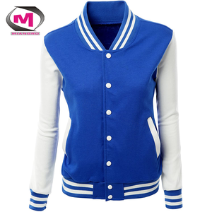 Chaqueta universitaria de algodón personalizada para mujer, corte ajustado, ligera pero duradera, suave y a precios bajos con diseño/logotipos personalizados. - Product Image 1
