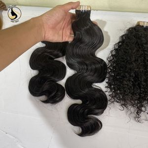 Extensiones de cabello Natural negro, pelo virgen con cutícula, la mejor calidad, más vendida - Product Image 3