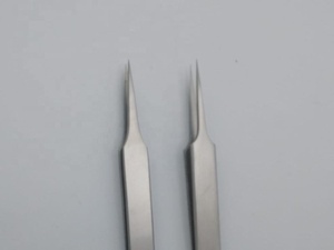 Pinzas para cejas con logotipo personalizado de acero inoxidable con etiqueta privada Pinzas para pestañas puntiagudas rectas y curvas - Product Image 3