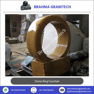 Fontaine en pierre de filature d'anneau d'eau de haute qualité Excellent produit de jardin pour améliorer l'esthétique - Product Image 4