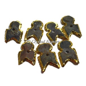 100% Velvet Jewelry Bag Customiz Fancy Jasper Man Shape Electroplated <b>Knob</b> | Buy Healing Agate <b>Knob</b> - Product Image 1