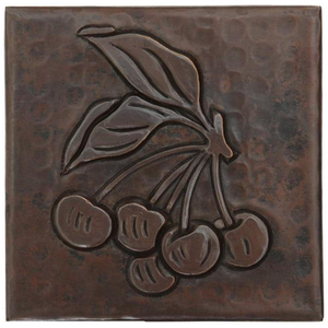 Tuiles de cuivre gravées par cuivre antique de conception de fruit pour le mur de cuisine - Product Image 2