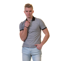 Camiseta Deportiva de Cuello Camisero, Antiarrugas, Bordada, de Punto, Talla Grande, 100% Algodón Comprimido, Calidad Garantizada a Bajo Precio
