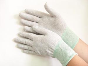 ถุงมือ ESD แบบสัมผัสนุ่ม ป้องกันไฟฟ้าสถิตย์ ถุงมือบางพร้อมข้อมือถักด้วยเส้นด้ายนำไฟฟ้า สีขาว - Product Image 3