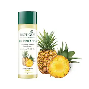 Biotique-适用于正常至油性皮肤的生物菠萝洁面凝胶，印度批量供应商
